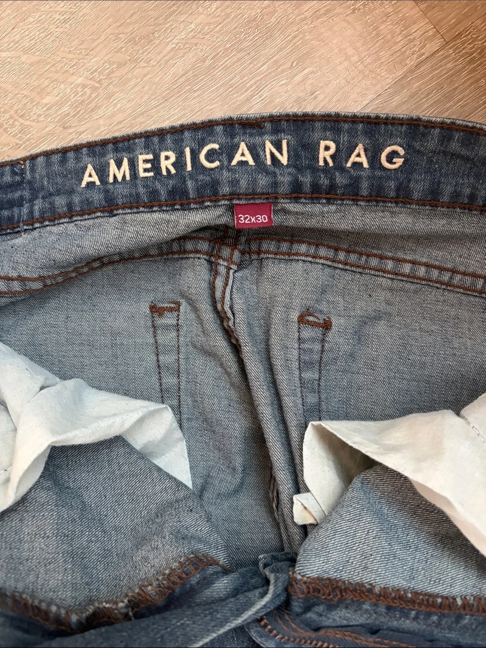 American Rag Men's Dark Blue Relaxed Fit Jeans 2 pair (Lot)